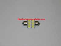 HPX 3175 White LED Festoon bulb with 6 High Output LEDs (also fits DE3175, 3021, 3022, 6428) Part # 31HO6