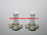 HPX H16 (5202, 9009) Amber LED bulb with 18 High Output LEDs Twin Pack (2 bulbs) Part # H16LEDY