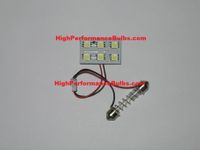 HPX White LED Festoon Panel bulb with 6 High Output LEDs (fits all festoon sizes) Part # 6LEDFP