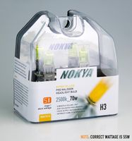 Nokya Stage 1 Hyper Yellow H3 Twin Pack Part # NOK7615