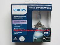 Philips D1S BlueVision Ultra Stylish White 6000K HID Bulbs