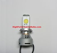 Super High Output H4 LED Motorcycle Headlight Kit 6000 Lumen (Single Light Kit)