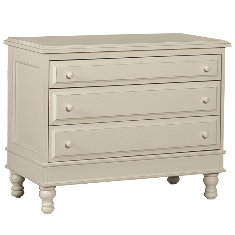 Alligator Monterey Collection 3 Drawer Dresser in Distressed White at