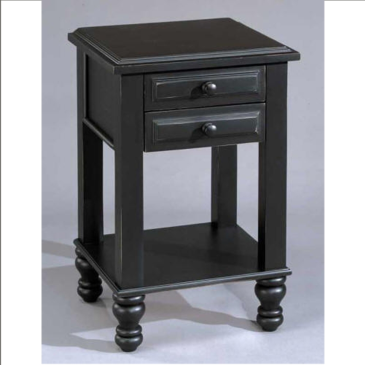 Alligator Monterey Collection Night Stand in Antique Black at