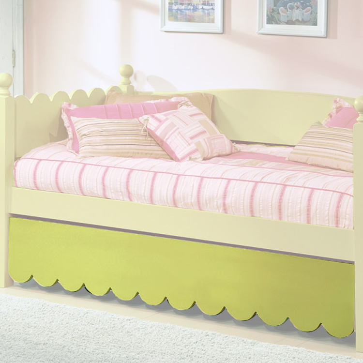 Alligator Scallop Collection PopUp Trundle W/ Scallop Board in Sage