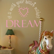 Alphabet Garden Designs A Wish Your Heart Makes Vinyl Wall Decal