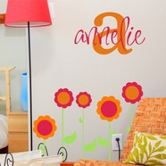 Alphabet Garden Designs Annelie's Monogram Wall Decal