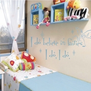 Alphabet Garden Designs Believe in Fairies Vinyl  Wall Decal