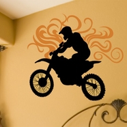 Alphabet Garden Designs Dirt Bike Wall Decal
