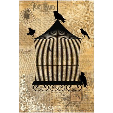 Art 4 Kids Bird Cage II Wall Art