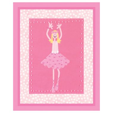 Art 4 Kids Candy Pink Ballerina Wall Art