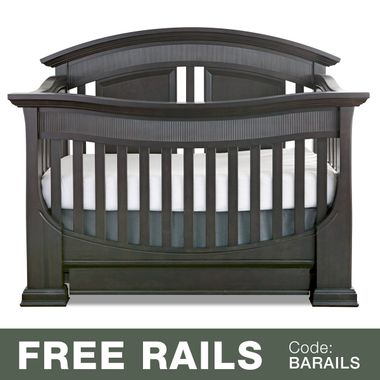 Baby Appleseed Chelmsford 3-in-1 Convertible Crib in Brown Slate - Click to enlarge