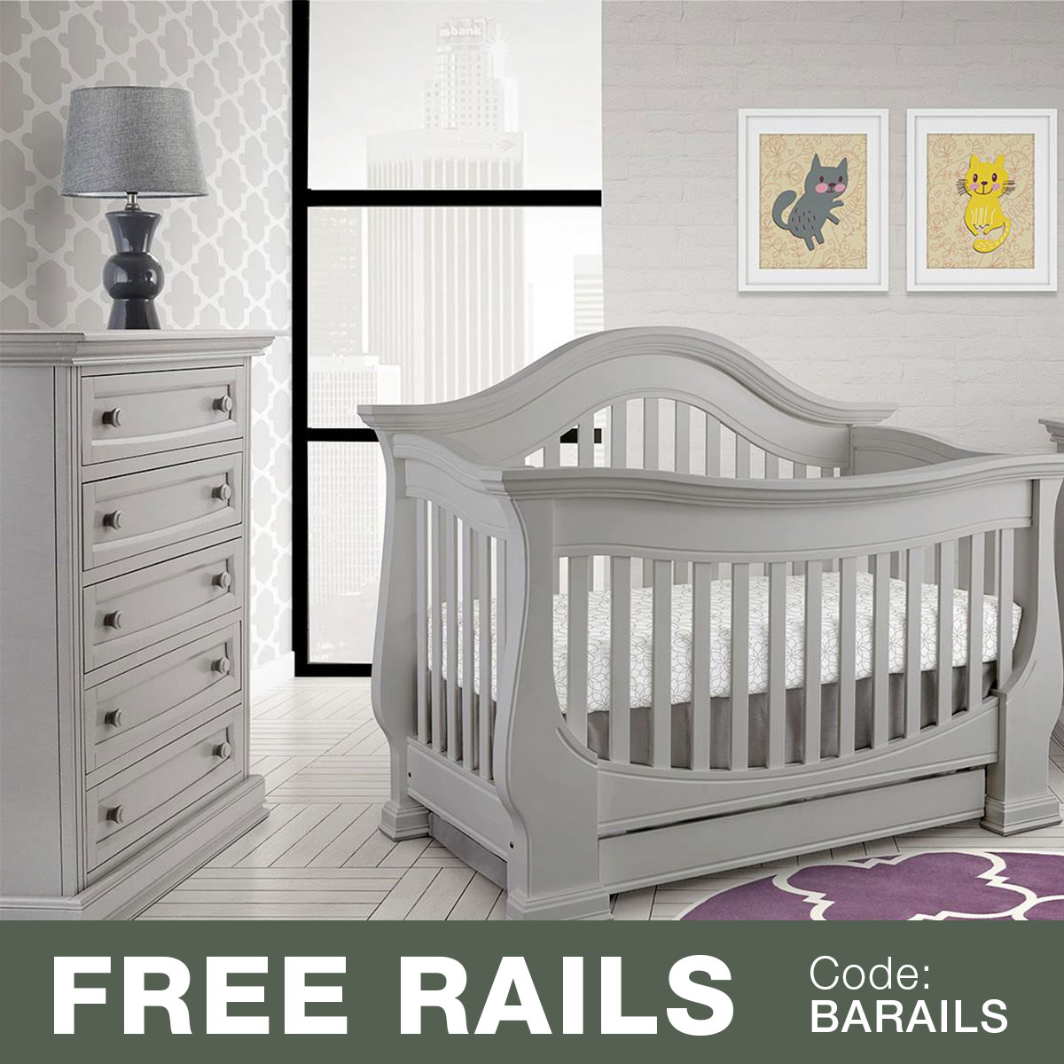 4 In Graco Crib Assembly Graco Ashland Baby Appleseed Davenport Piece  Nursery Set 3-in-1