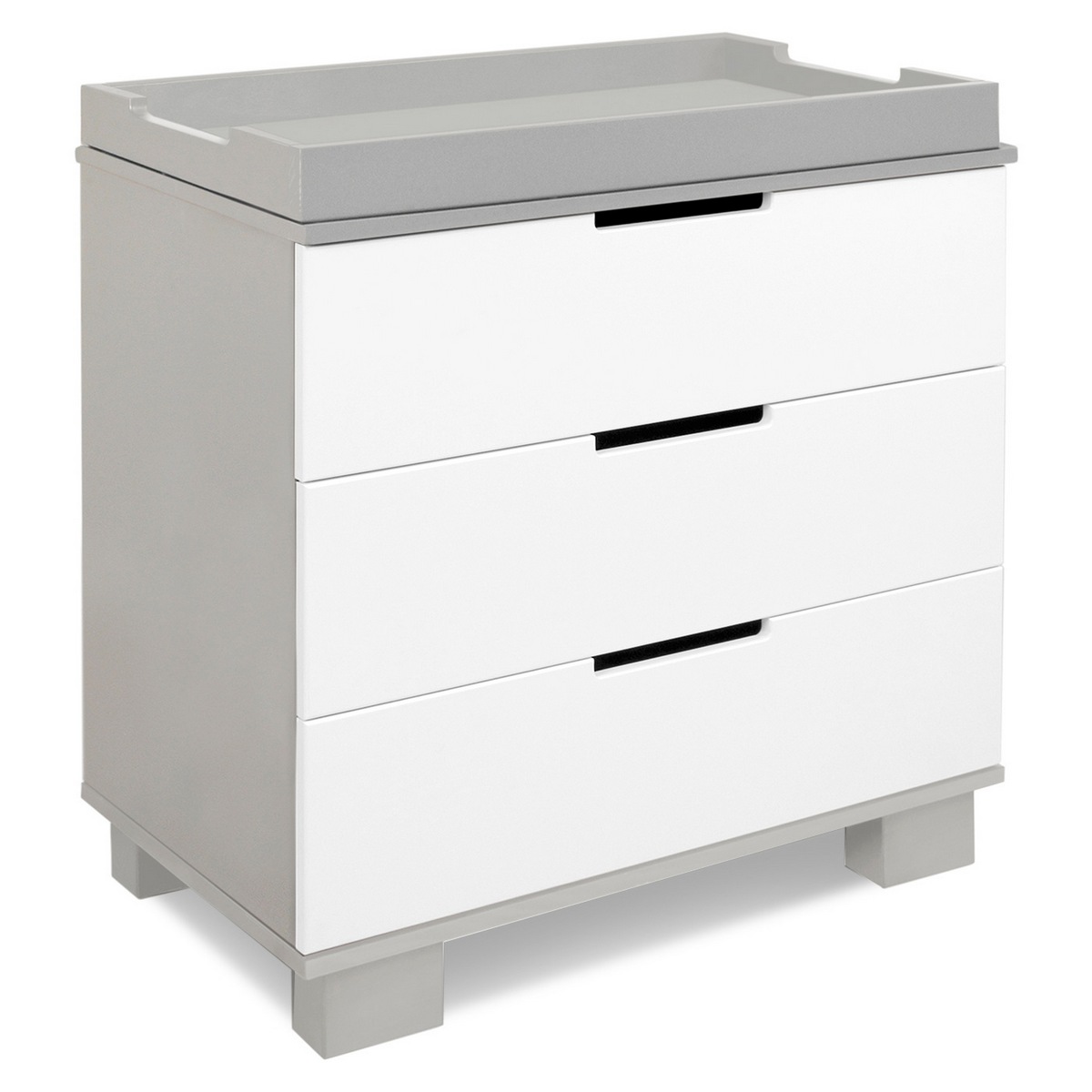 Babyletto Modo 3 Drawer Dresser Changer w/ Removable Changing Tray in  Grey/White FREE SHIPPING