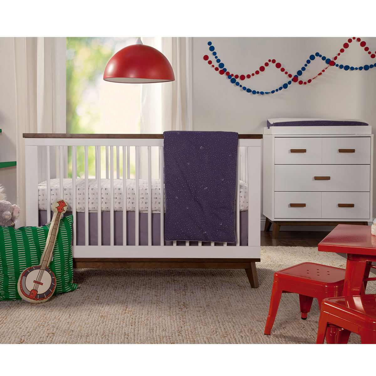 Babyletto 2 Piece Nursery Set Scoot 3in1 Convertible Crib and