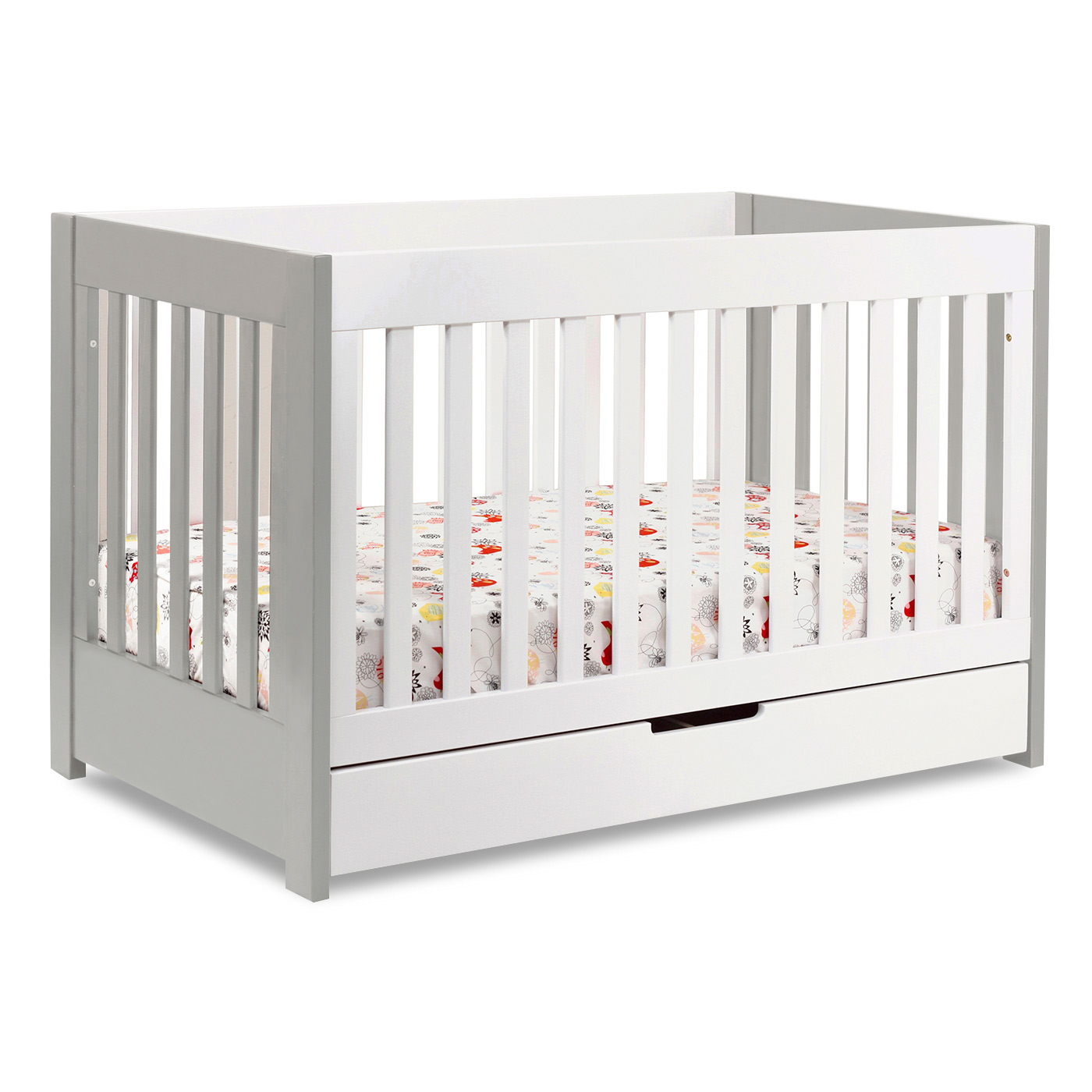 Babyletto Mercer Crib in Grey and White FREE SHIPPING 350.00