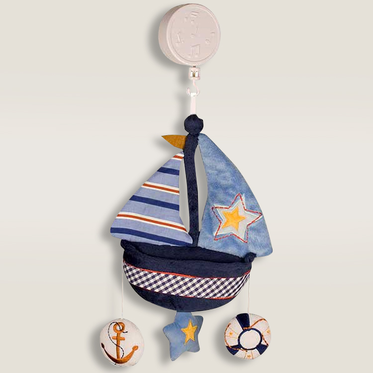 Bedtime Originals Sail Away Musical Mobile by Lambs & Ivy FREE SHIPPING