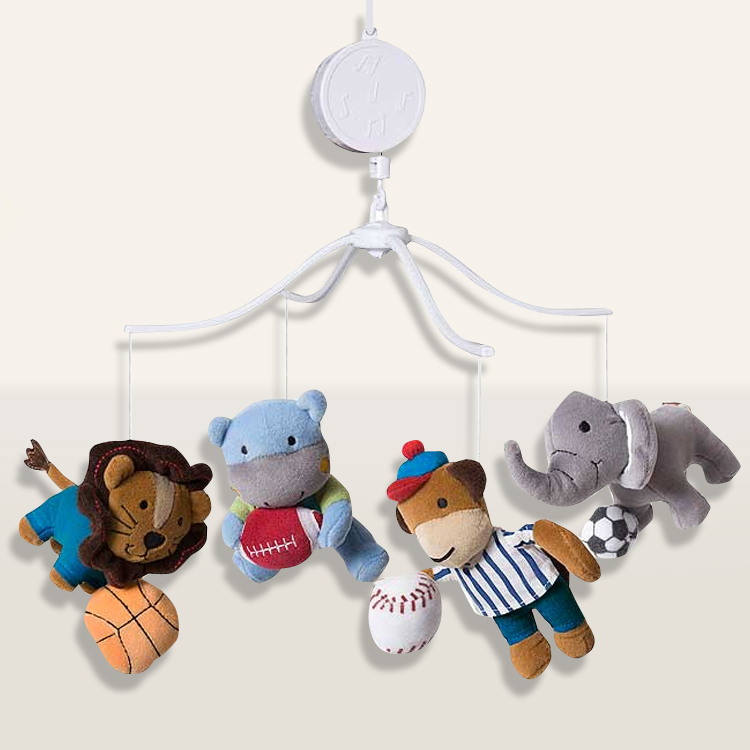 Bedtime Originals Teammates Musical Mobile by Lambs & Ivy FREE SHIPPING