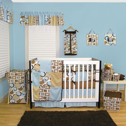 Trend Lab Bubbles Teal Crib Bedding Collection FREE SHIPPING