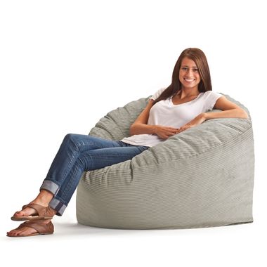 Comfort Research Big Joe Fuf Small Foam Filled Chair in Beach Wide Wale Corduroy - Click to enlarge