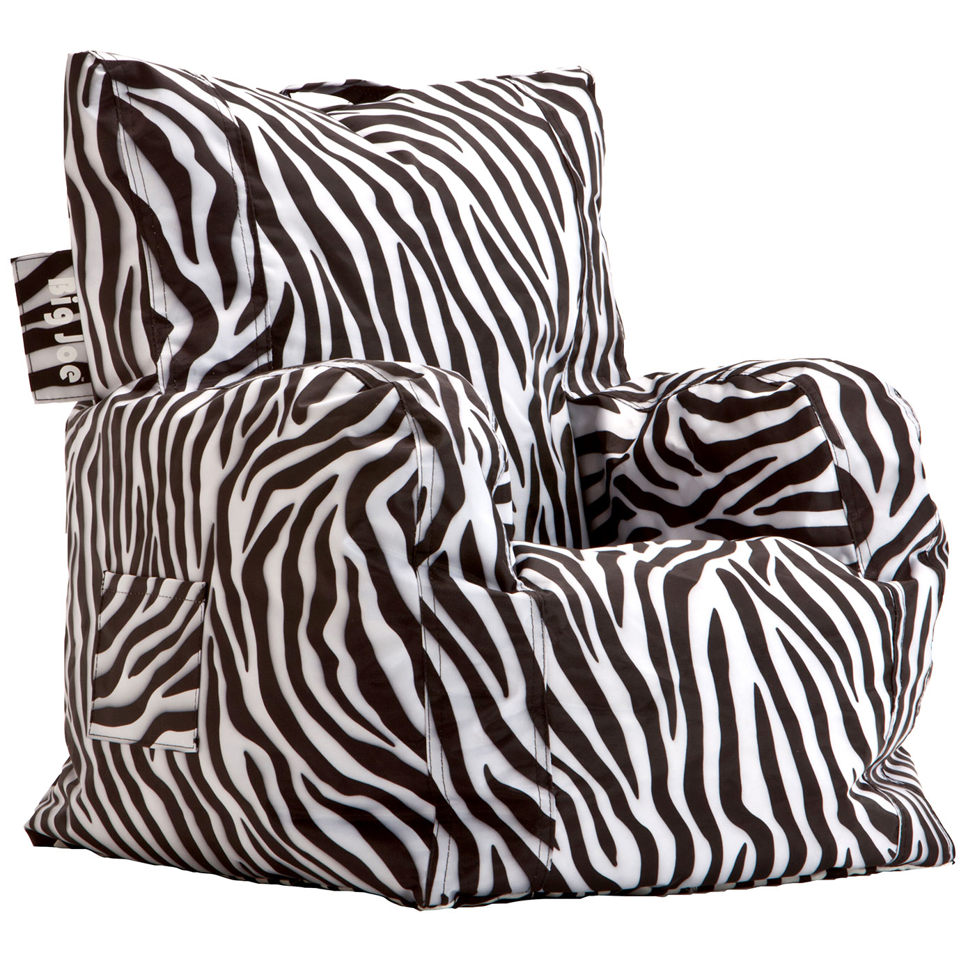 Comfort Research Big Joe Kids Cuddle Bean Bag Chair in Zebra FREE SHIPPING, image size:1400x1400