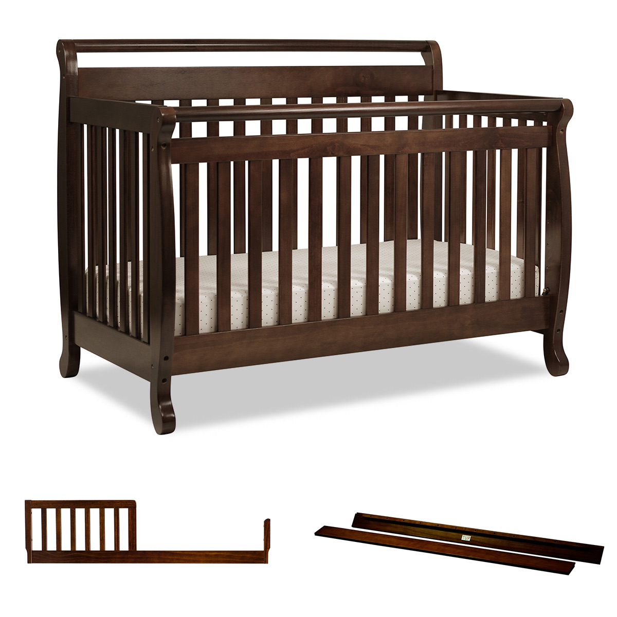 Da Vinci Emily 2 Piece Nursery Set Emily 4 in 1 Convertible Crib and