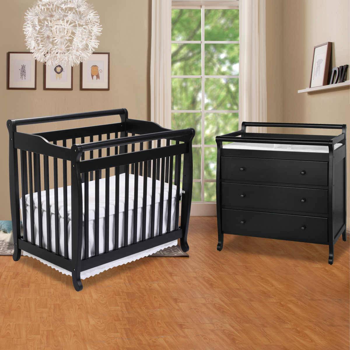Da Vinci 2 Piece Nursery Set Emily Mini Crib & 3 Drawer Changer