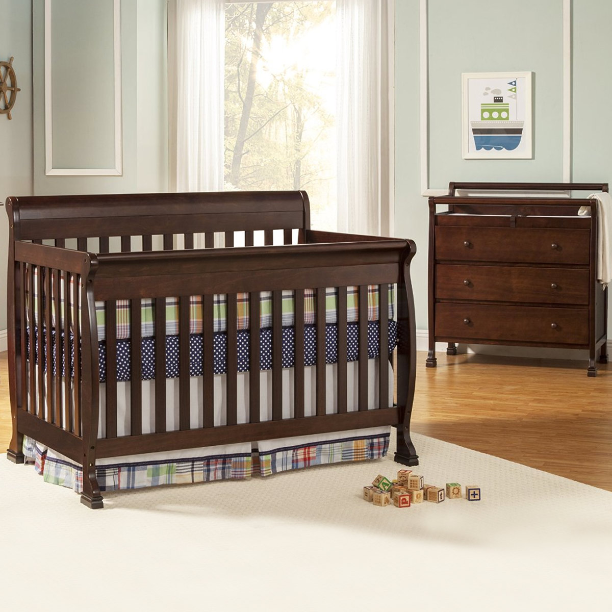 Da Vinci 2 Piece Nursery Set Kalani Convertible Crib & Combo Changer