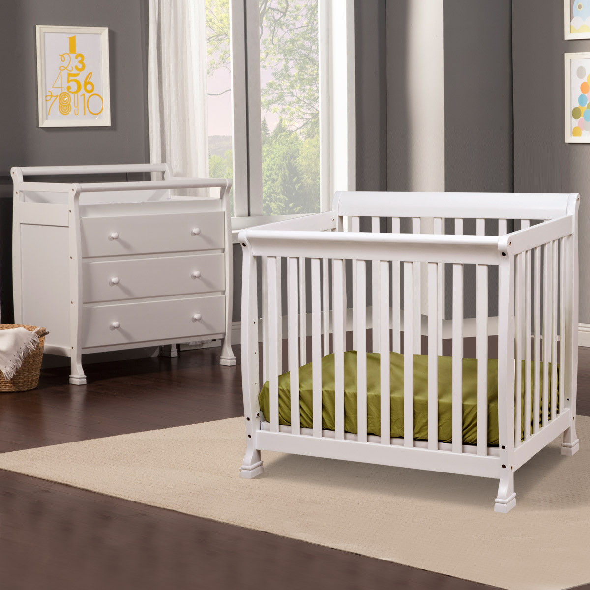Da Vinci Piece Nursery Set Kalani Mini Crib and Drawer