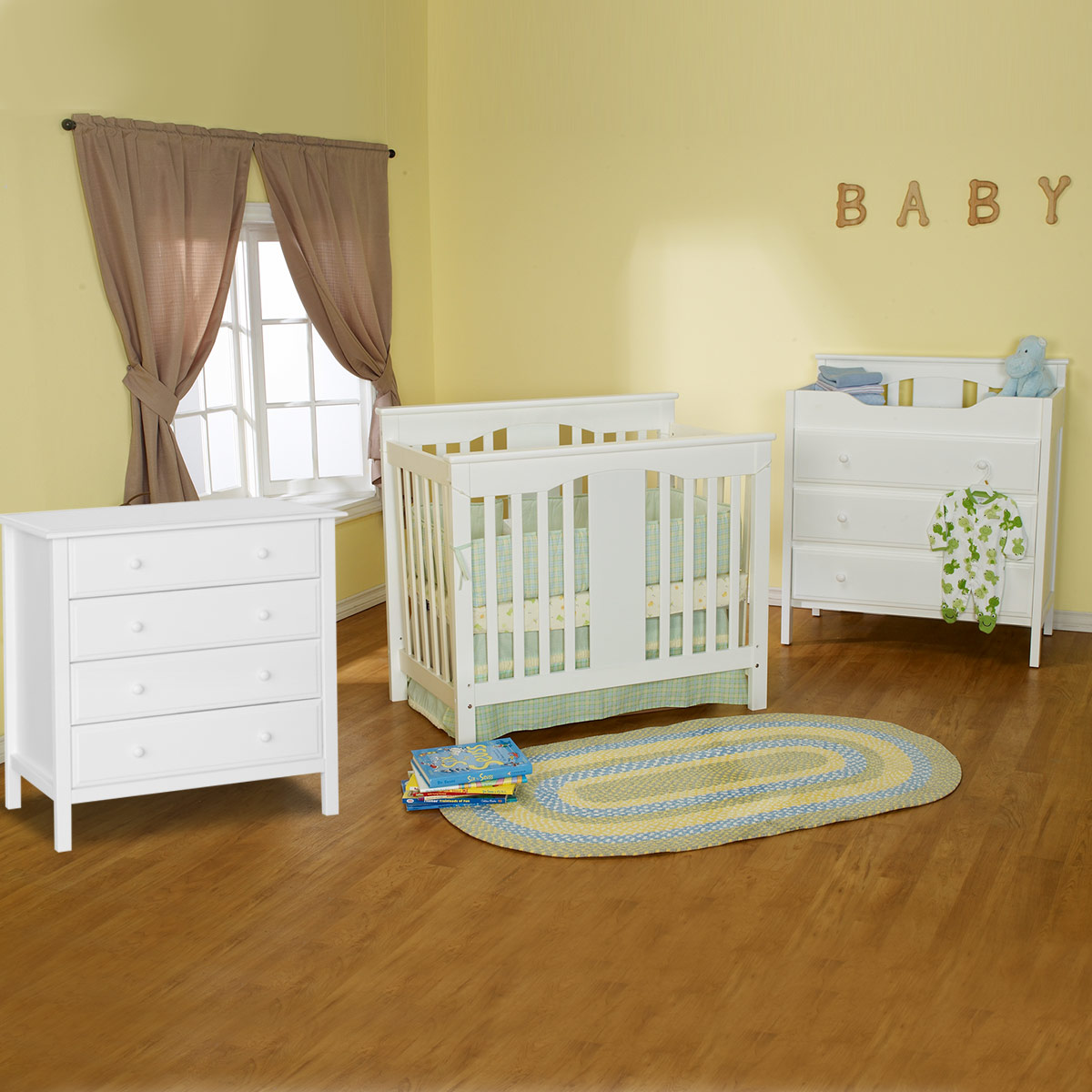 DaVinci 3 Piece Nursery Set Annabelle Mini Convertible Crib, Jayden 3