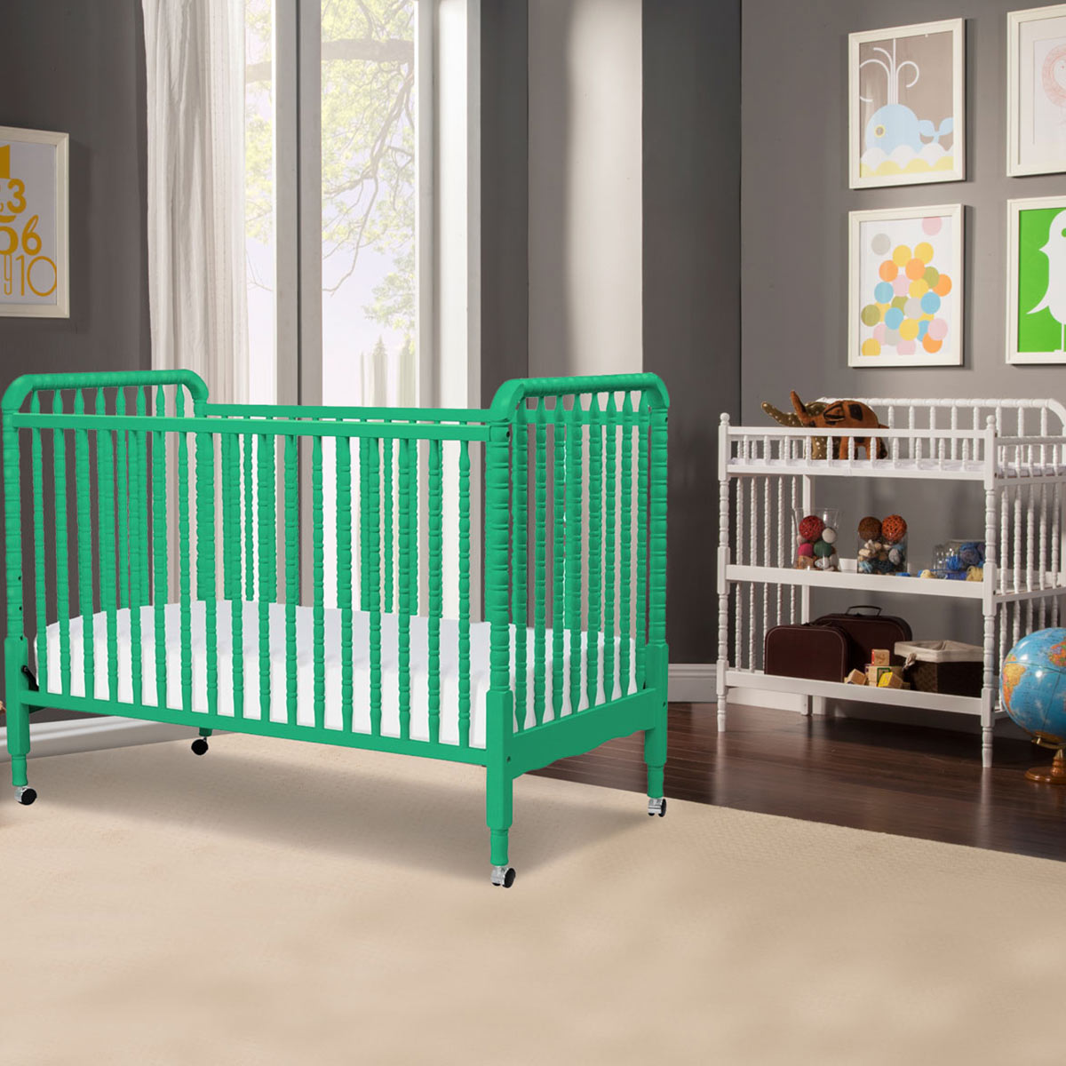 DaVinci Jenny Lind 2 Piece Nursery Set - 3 in 1 Convertible Crib