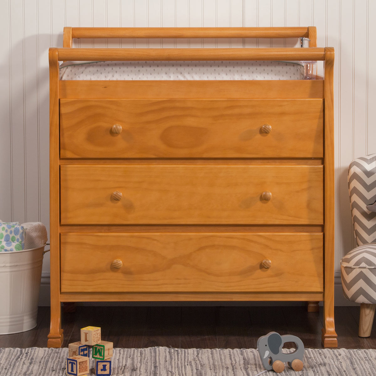 davinci kalani 3-drawer dresser in grey daVinci Kalani 3-Drawer Dresser - Grey