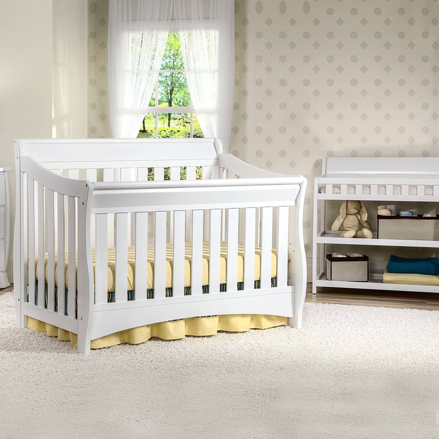 Delta Bentley 2 Piece Nursery Set - Convertible Crib and Changing Table ...