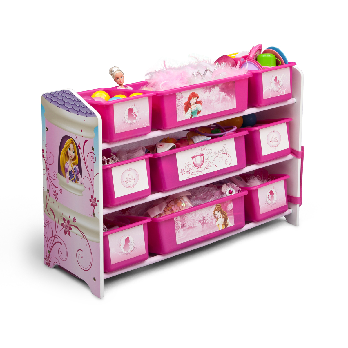 Delta Children Disney Princess Deluxe 9 Bin Plastic Organizer FREE