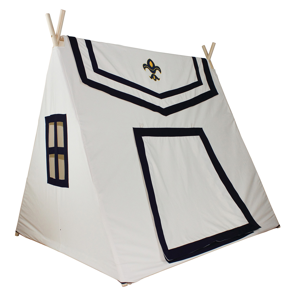 Dexton Kids Pitch Tent in Black and White