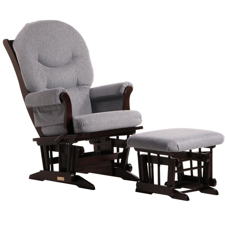 Dutailier Espresso Sleigh GliderMultiposition, Recline and Ottoman Set