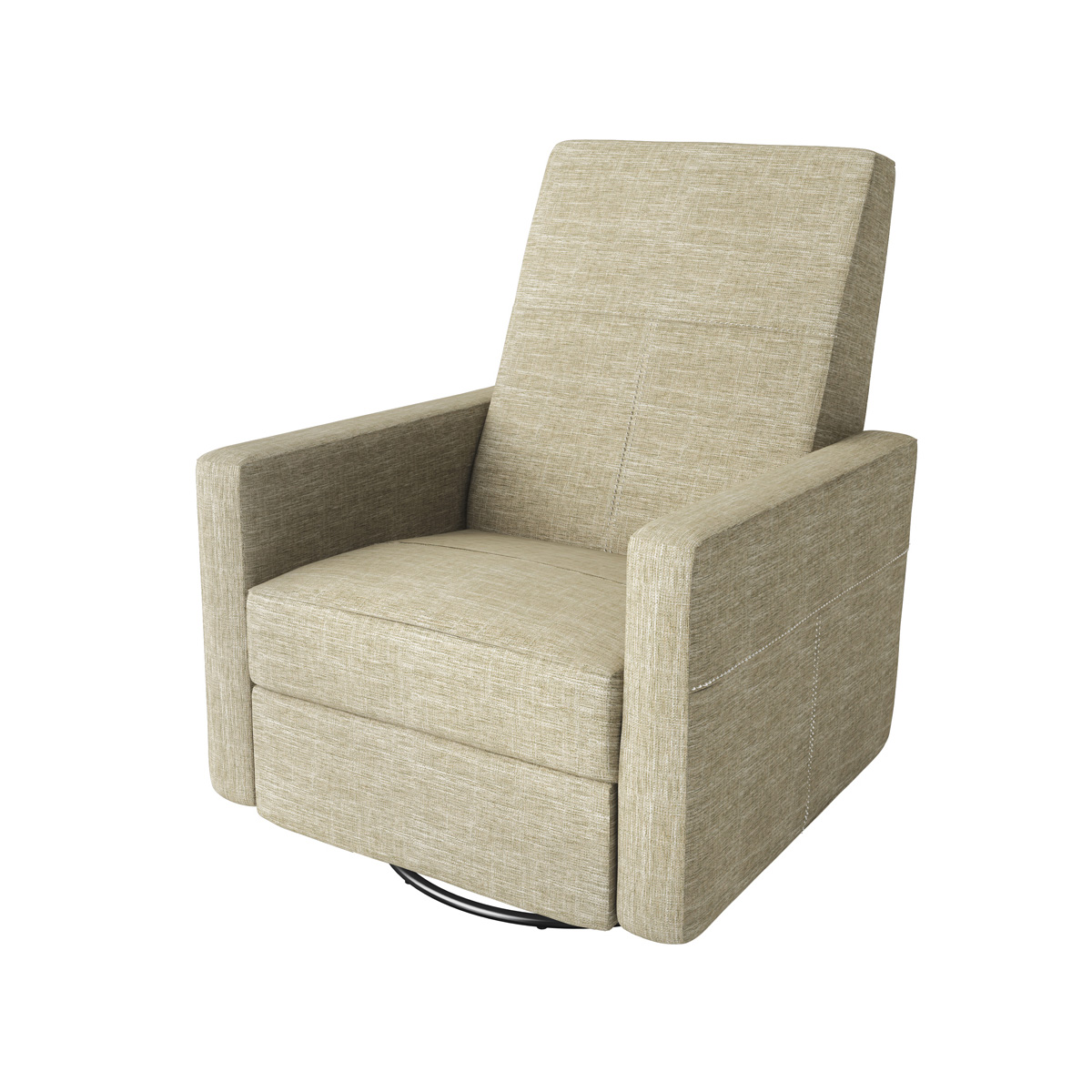 Dutailier Minho Upholstered Glider Recliner with Built-in Footrest