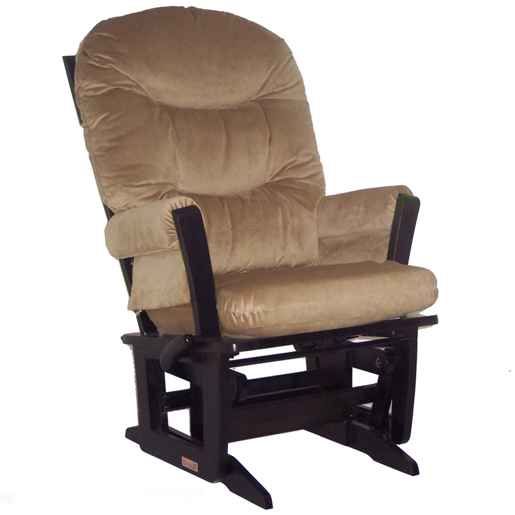 Dutailier Espresso Modern GliderMultiposition and Recline with Light