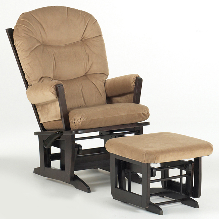 Dutailier Espresso Modern GliderMultiposition, Recline and Ottoman Set