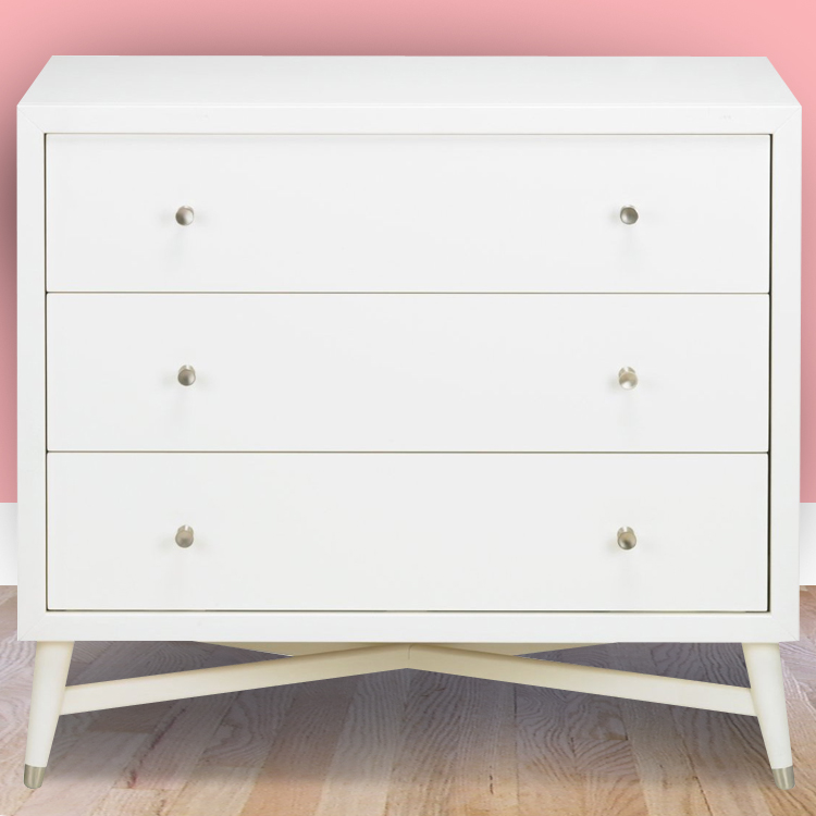 DwellStudio Mid-Century Dresser in French White FREE SHIPPING