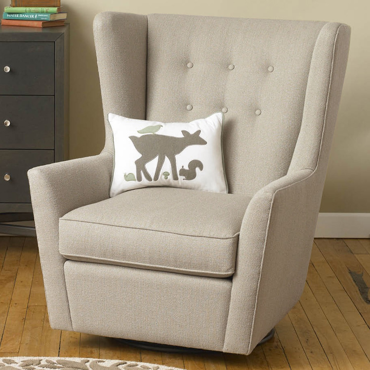 DwellStudio Myles Glider in Dorosuede Arctic FREE SHIPPING