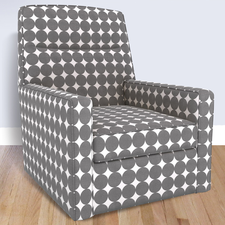 DwellStudio Oxford Glider in Dotscape Charcoal FREE SHIPPING