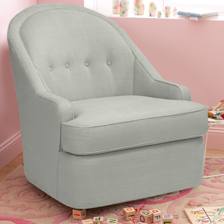 DwellStudio Savoy Glider in Linen Ice Blue FREE SHIPPING