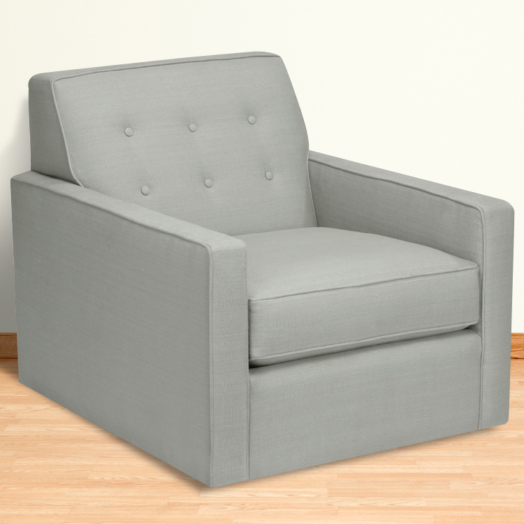 DwellStudio Thompson Glider in Linen Ice Blue FREE SHIPPING