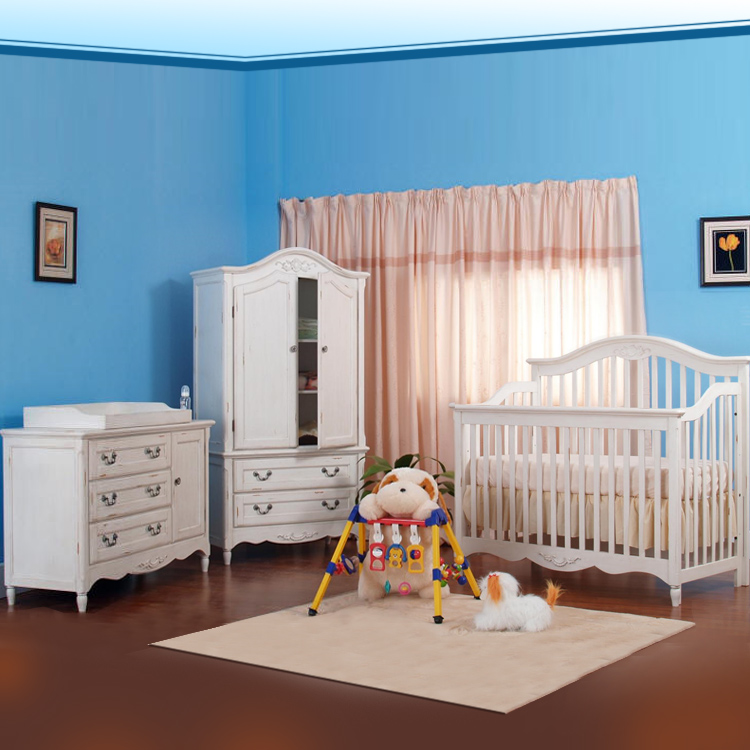 sachin and babi light blue dress Eden Baby 3 Piece Nursery Set