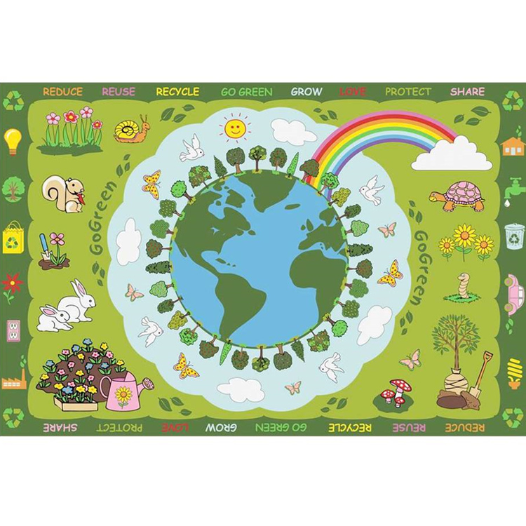Fun Green Rug Fun Rugs Go Green Rug 51
