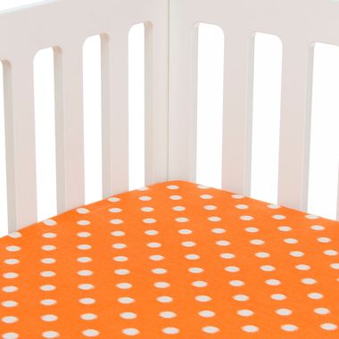 Glenna Jean Rhythm Orange Dot Fitted Sheet