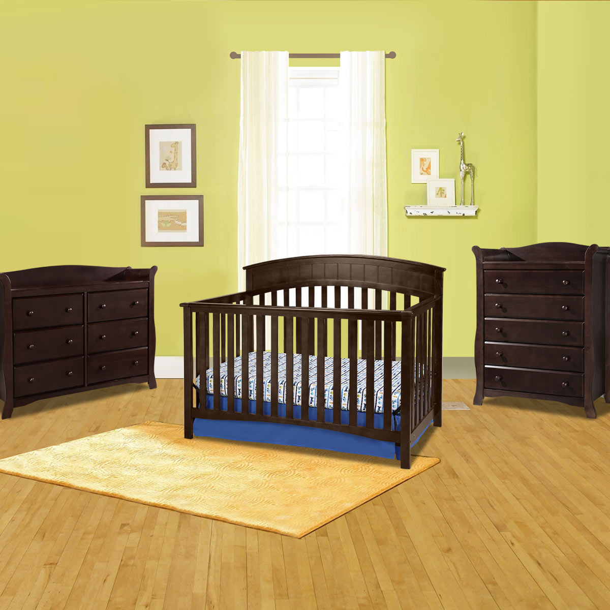 Graco Cribs Charleston 3 Piece Nursery Set Convertible Crib, Avalon 5