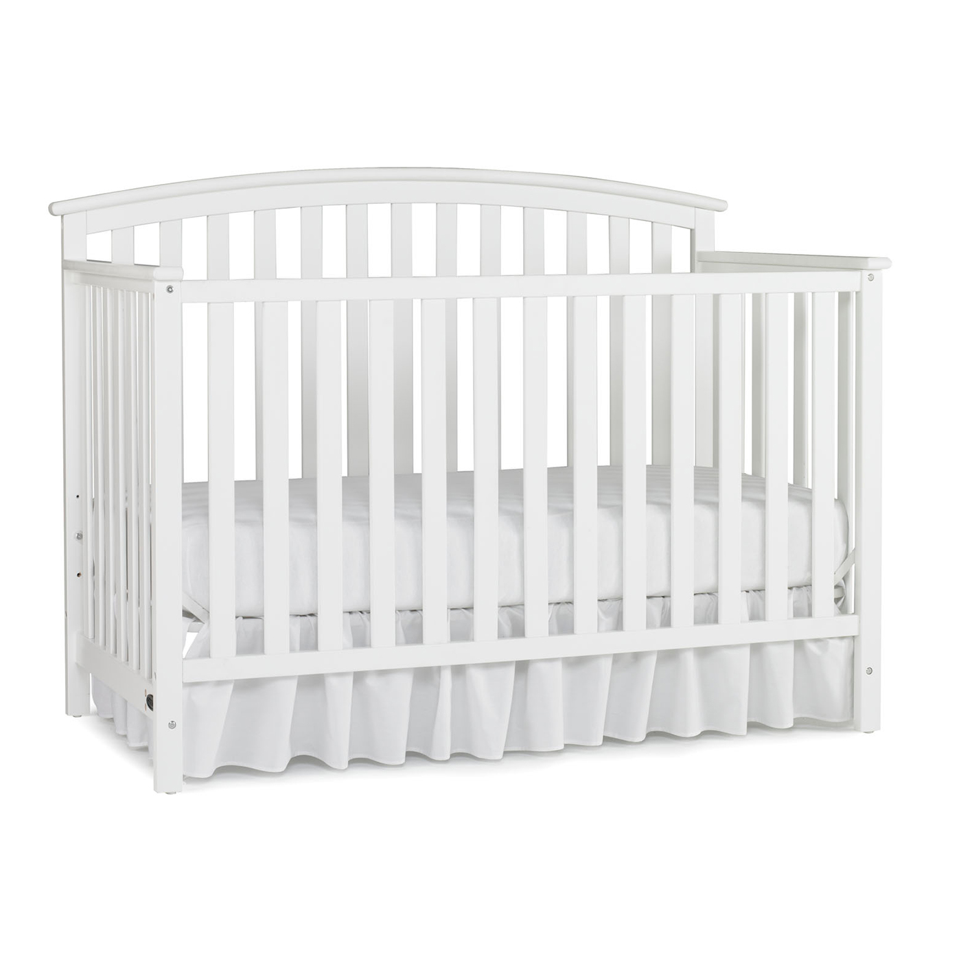 Graco Cribs Freeport 4in1 Convertible Crib with Mattress in White