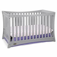 Graco Cribs Tatum 4 in 1 Convertible Crib in Pebble Gray